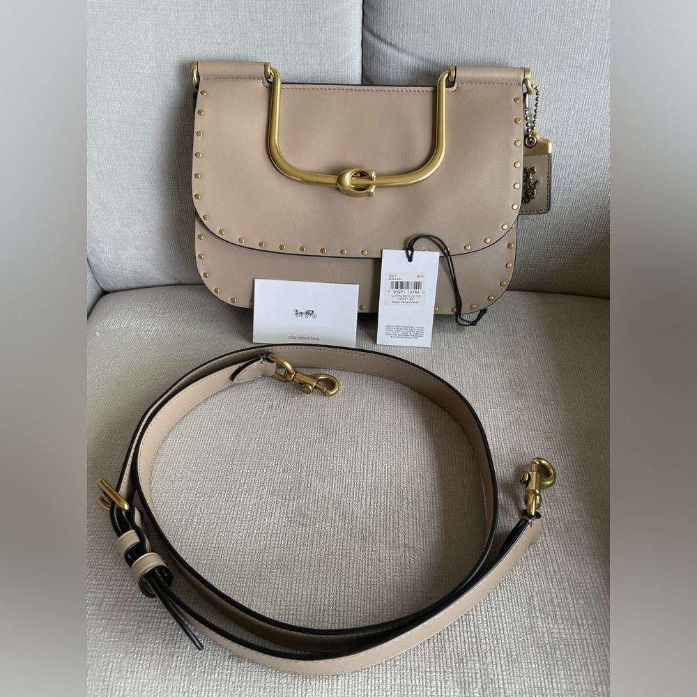 Coach Ellie Crossbody with Rivets 76912 Glovetanned leather - Picture 2 of 16